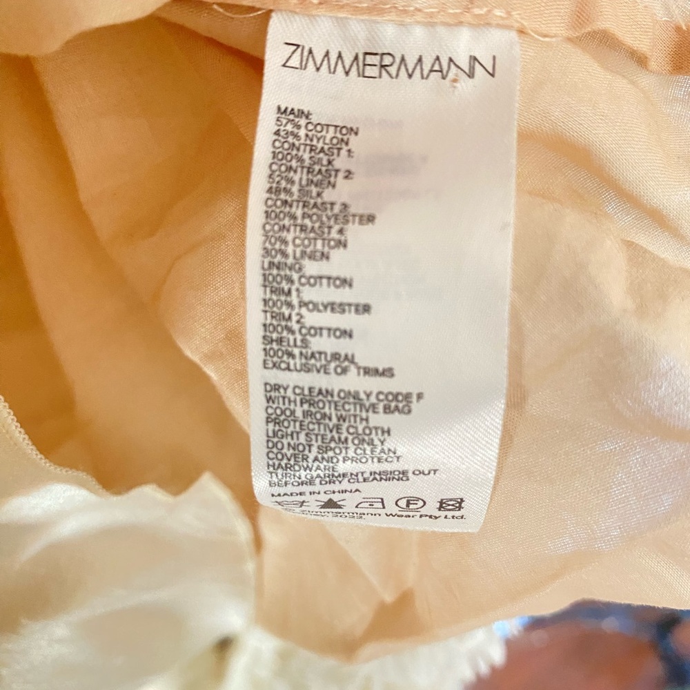 $3,750 Zimmermann Wonderland Lace Frill Dress  Ready to Wear AU1 - Picture 12 of 12